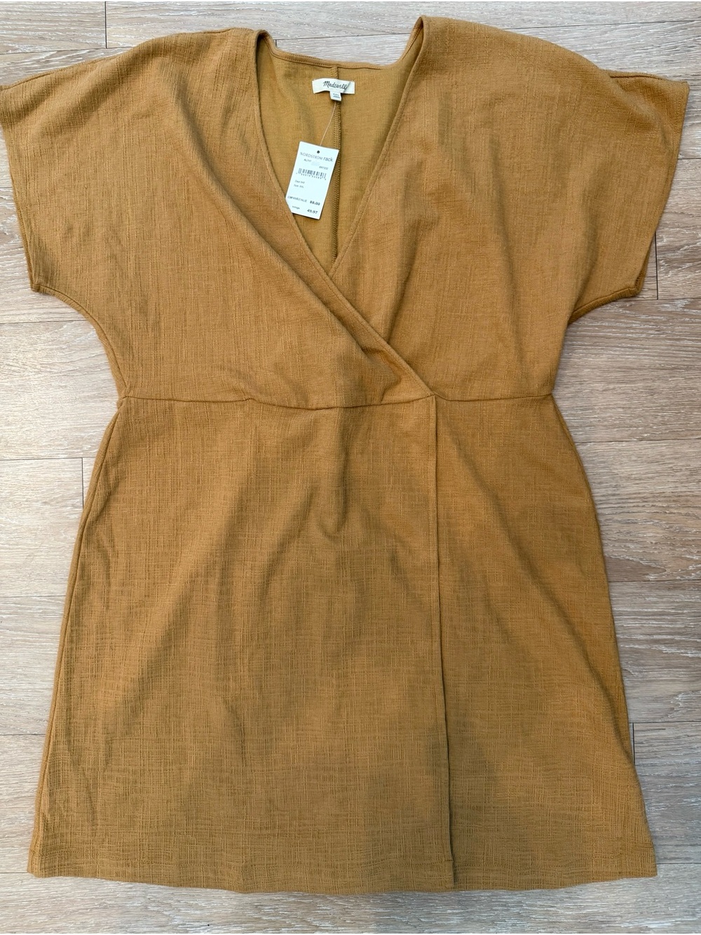 NWT Madewell Surplus Mustard Wrap Dress Size XXL